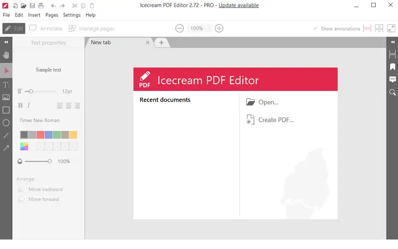 Icecream PDF Editor